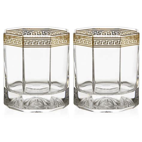 versace whiskey glasses|versace medusa drinking glasses.